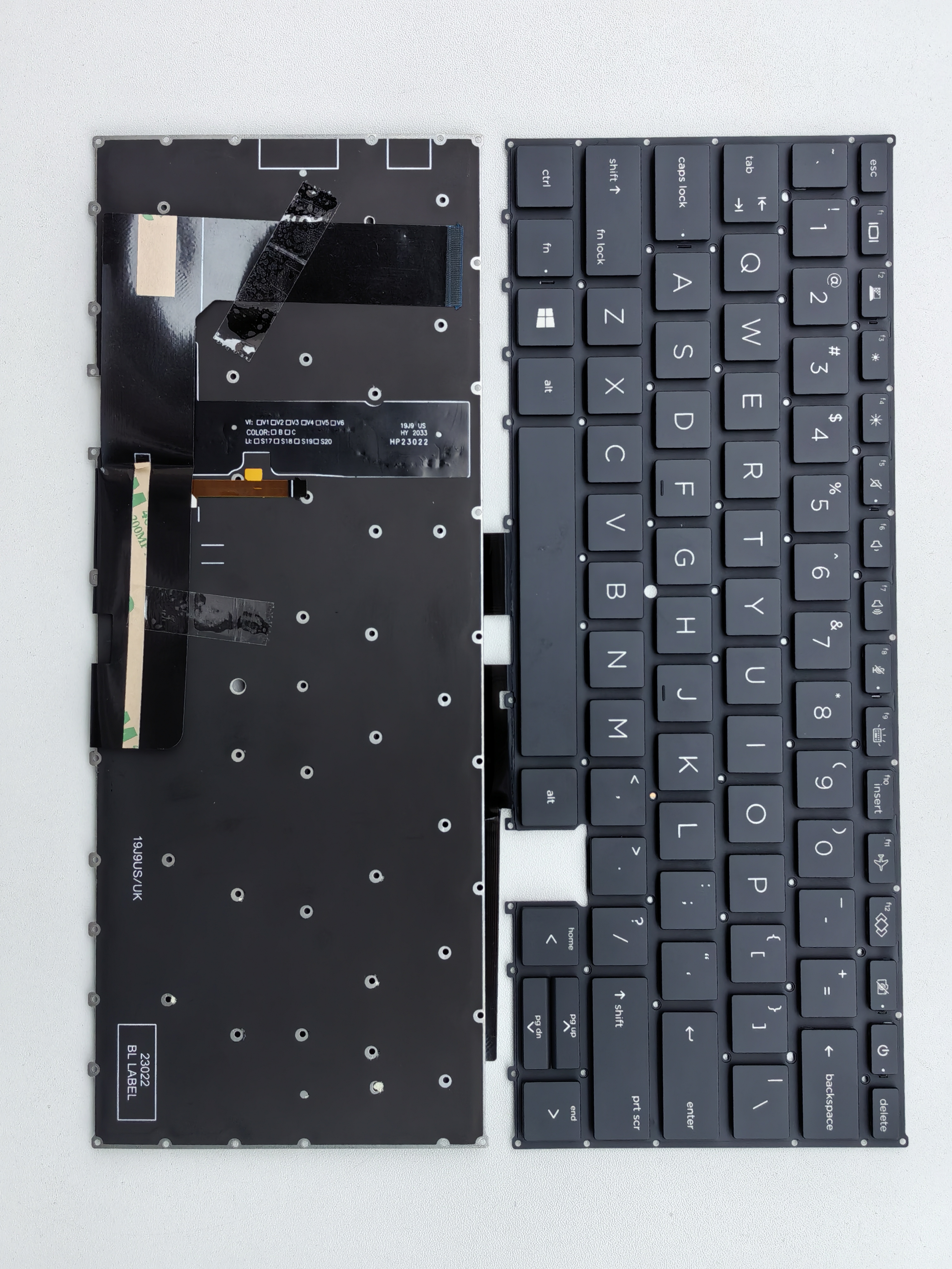 Picture of New Replacement Laptop Keyboard For HP 1030G7 BLACK Backlit (OEM) US Layout